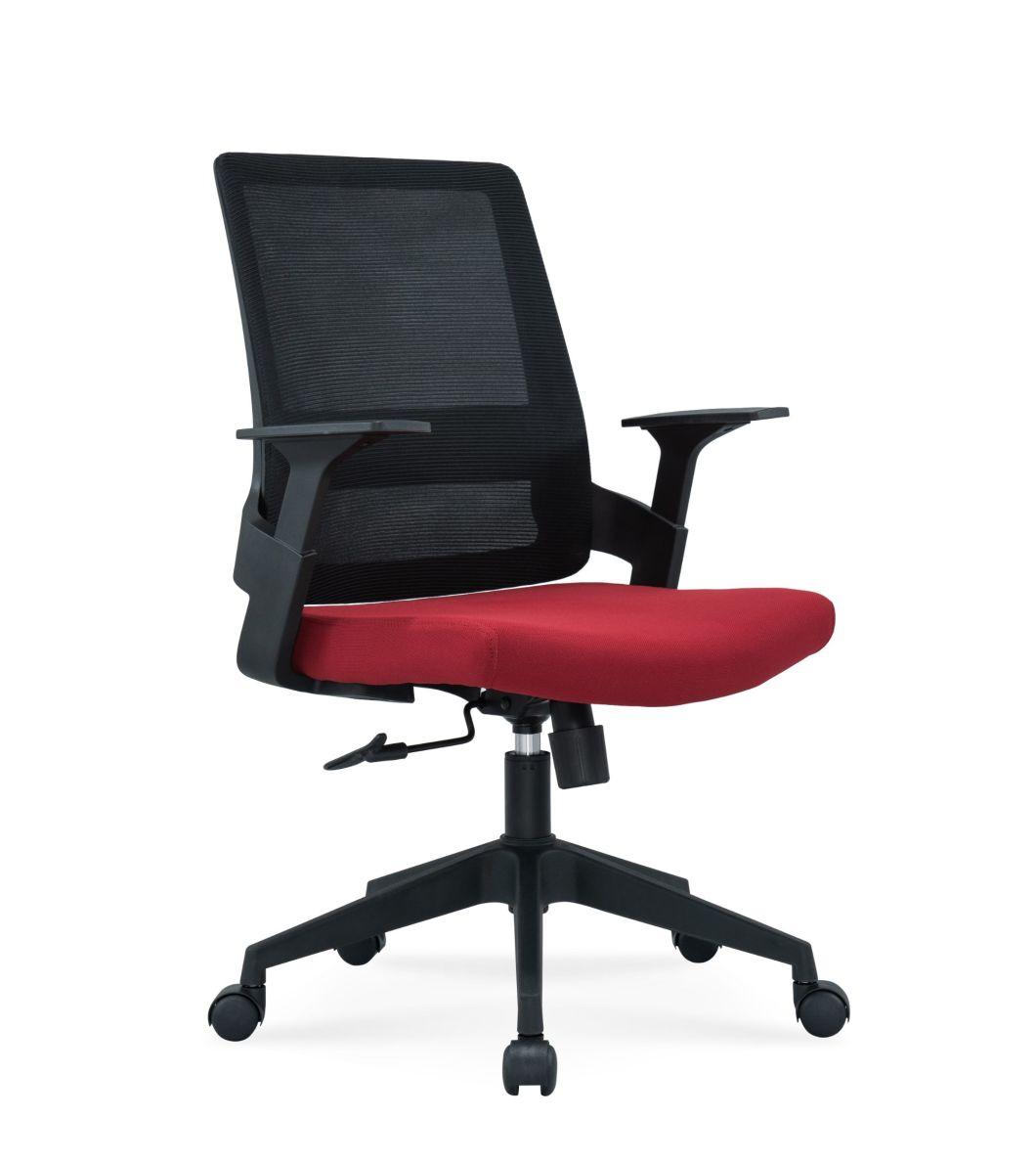 Good Price European Standard En1335 BIFMA Medium Back Staff Modern Office Swivel Mesh Chair