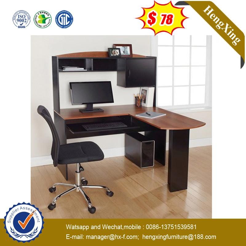 Two Color Mixed Classic L Shape Kids Study Computer Desk
