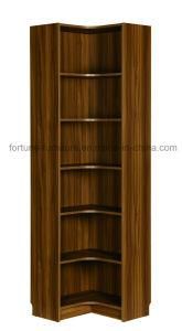 Modern Wooden Walnut Color Corner Bookcase (B706-0.6L)