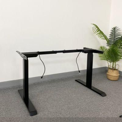 Industrial Office Desk Dual Motor Black Deluxe Height Adjustable 36 Inch Standing Table