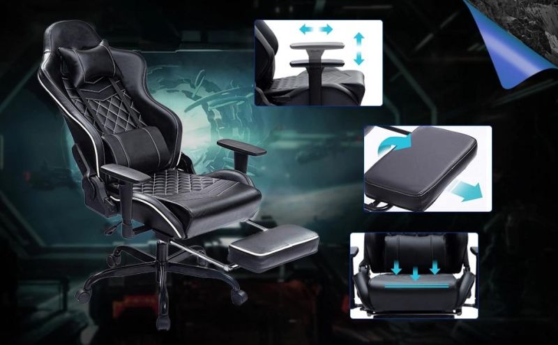 Massage Computer Rotating Adjustable High Back Game Chair