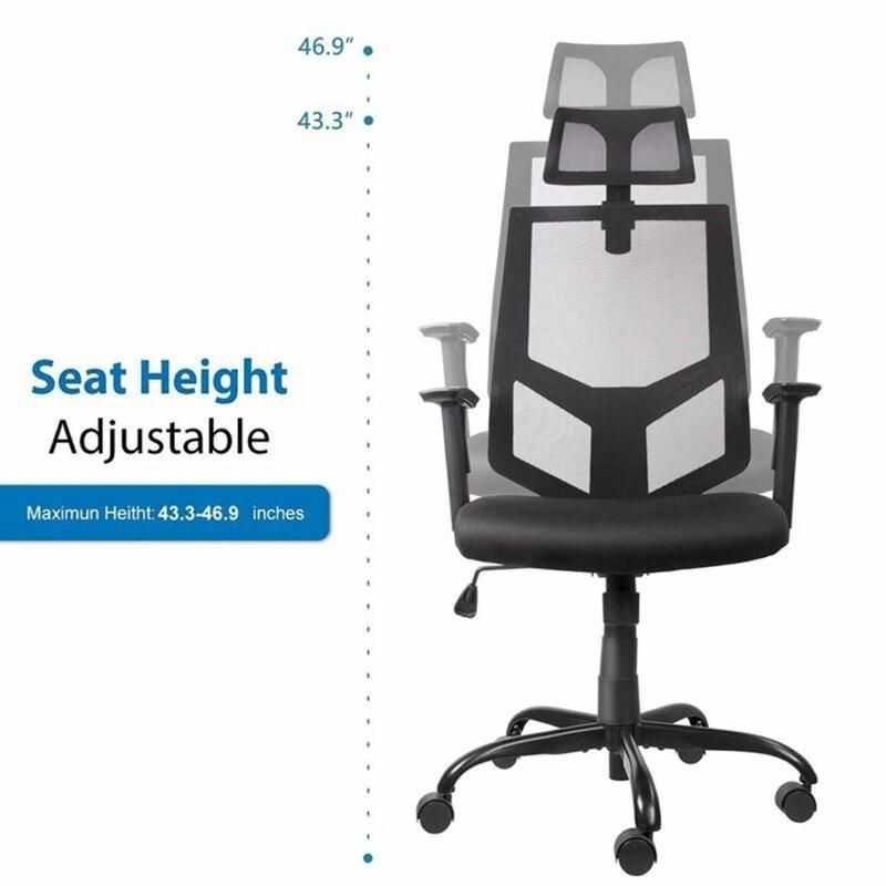 Ergonomic Design Adjustable Upholstery Mesh Conference Office Desk Chair