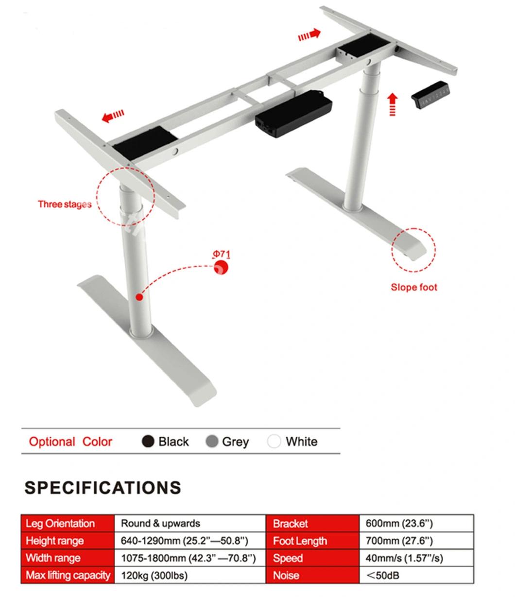 Office Computer Electric Height Adjustable Standing Table Hardware