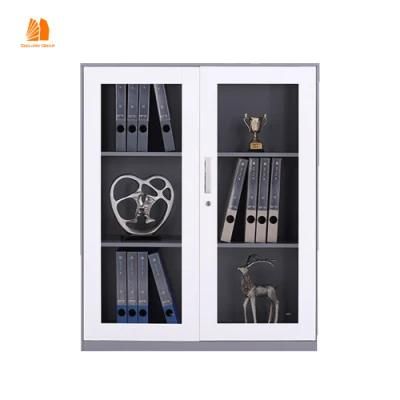 School/Office Furniture Steel Filing Cabinet Glass Door