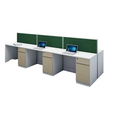 Hot Sale Modular Melamine Office Furniture Glass Partition Workstation Cubicle