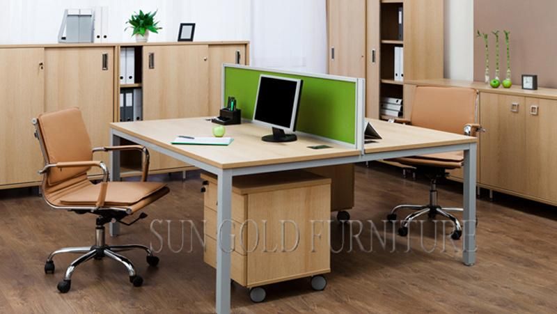 Cheap Price L Shape Office Desk White Office Table Office Furniture (SZ-OD120)