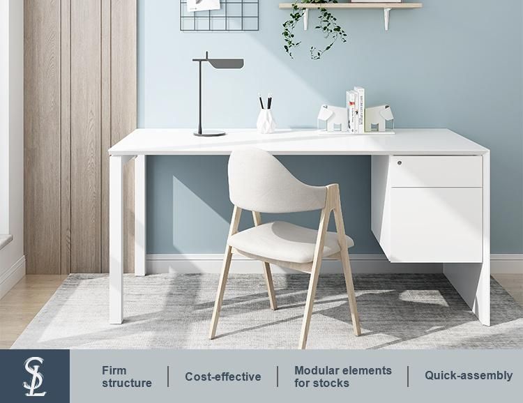 Simple Wholesale Standard Size Modern Veneer Furniture Wood Tables Desk Office for Home Office
