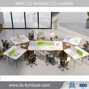 Modern 4 Person Office Workstation with Steel Legs (CF72A-4)
