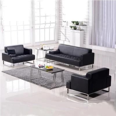 Multifunction Cheap Black Sectional Home Upholstery Leather Sofa Set
