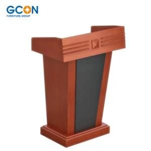 Long Life Top Material P2 MDF/MFC High Quality Wooden Church Pulpit Designs Desk