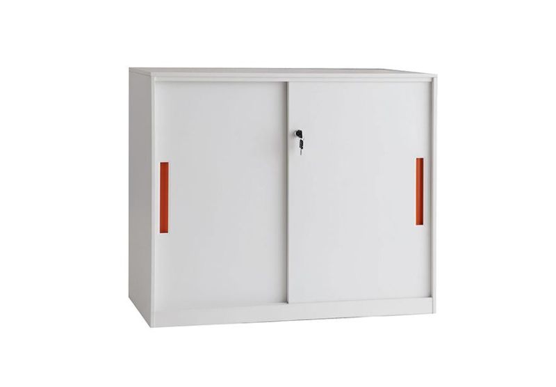 Knock Down Office Furniture File Storage Cabinet Cupboard Sliding Door