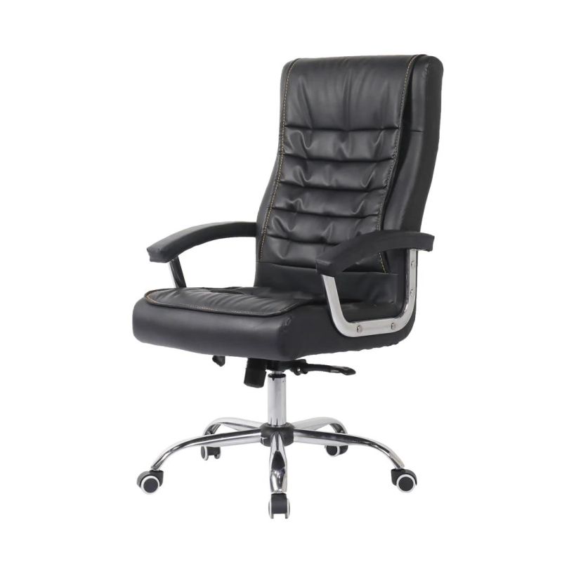 Ergonomic PU Leather Comfortable Revolving Chair Executive Swivel Chair