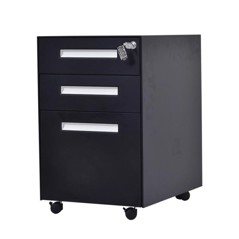 Free Mobile 3 Drawer Storage File Cabinet in Chinese