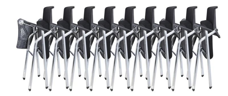 Foldable Office Chairs with Tables Leather Chairs Meeting Chairs