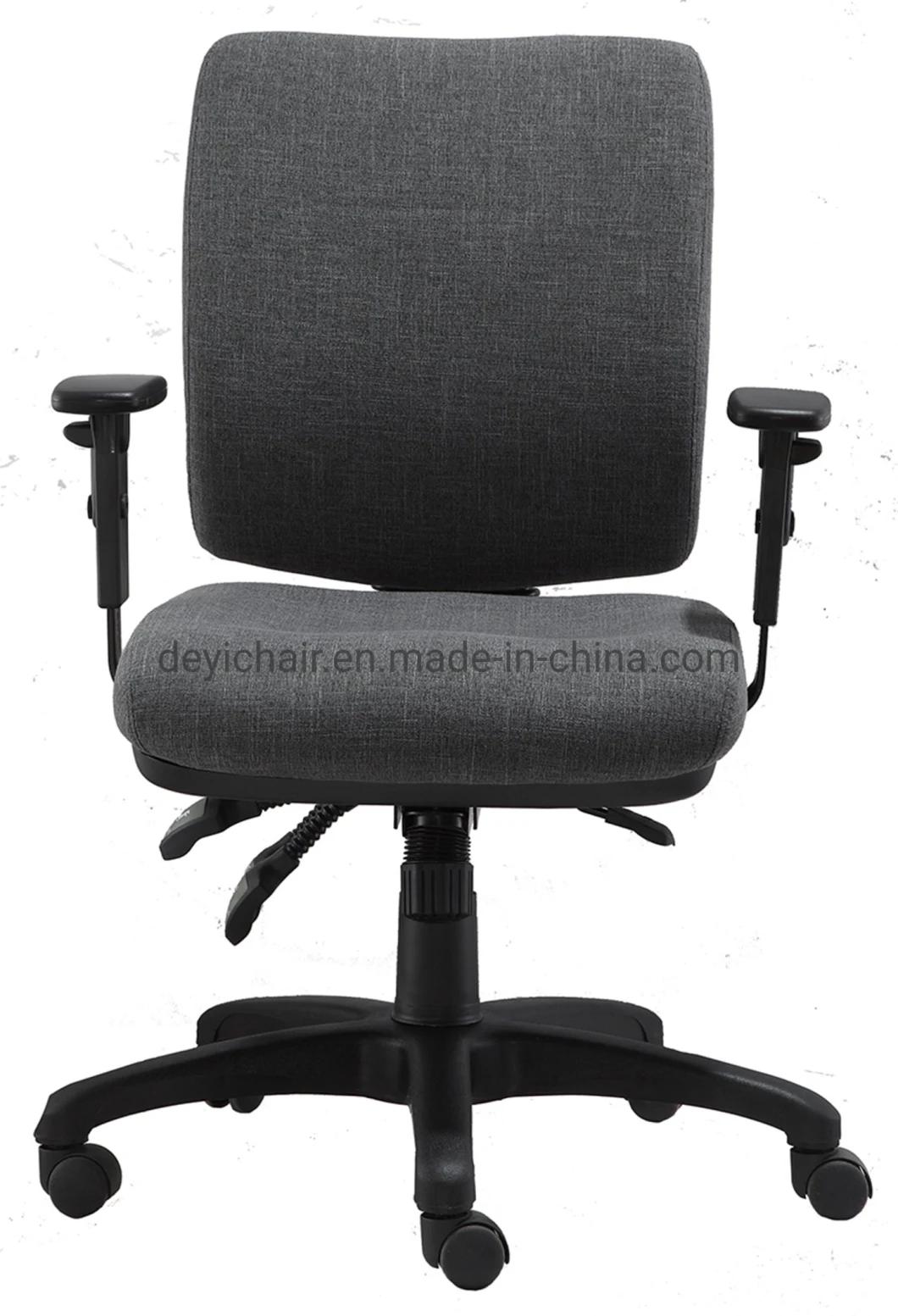 Three Lever Heavy Duty Mechanism Back and Seat Fabric Upholstery Normal Foam Seating Computer Office Chair