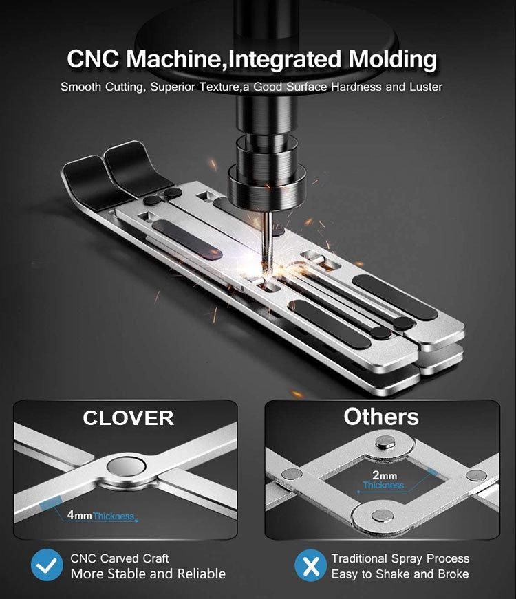 China Aluminium Foldable Portable Laptop Holder Riser Computer Stand