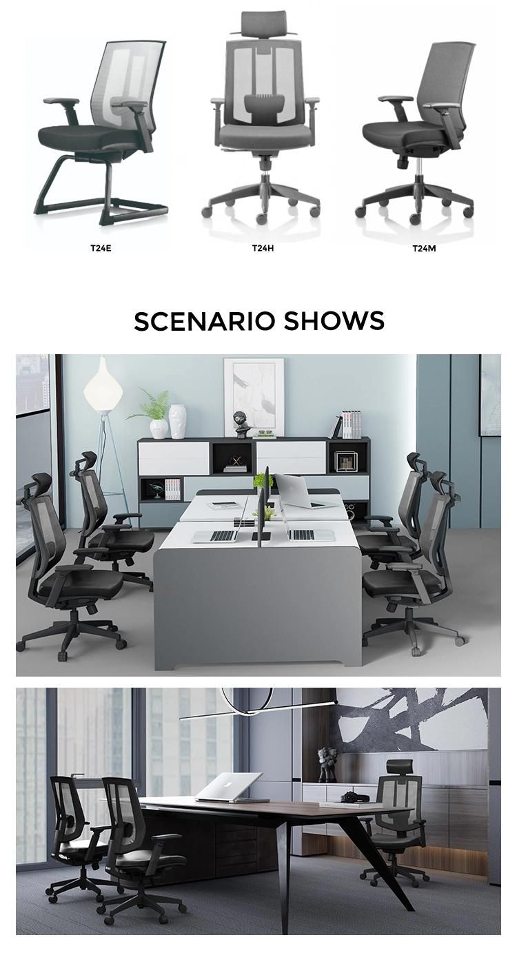 Office Furniture Comfortable Design Adjustable Lumbar Support 3D Adjustable Headrest Mesh Ergonomic Office Chair