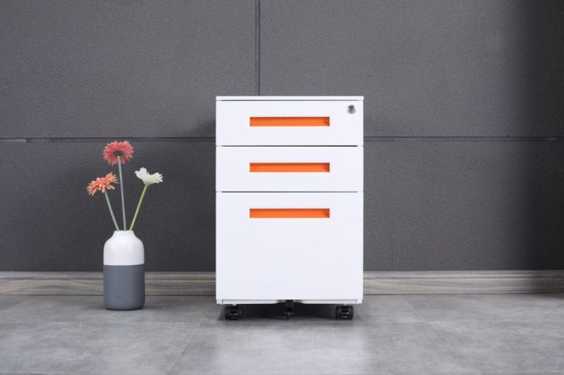 New Fashion Under Desk Used 3-Drawer Steel Cabinet