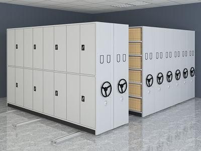 Metal Display School Library Safe Mobile File Compactor Cabinet