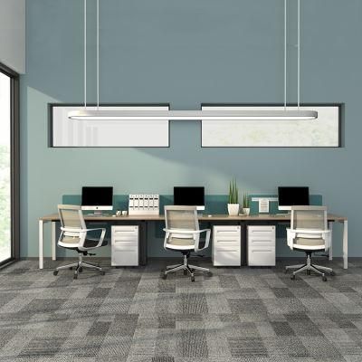 Commercial Furniture Modern Steel Frame Benching 3 People Staff Workstation Office Desk
