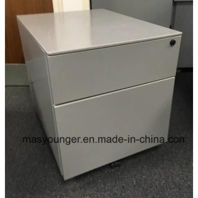 Master Key Available Mobile Metal Pedestal 2 Drawer