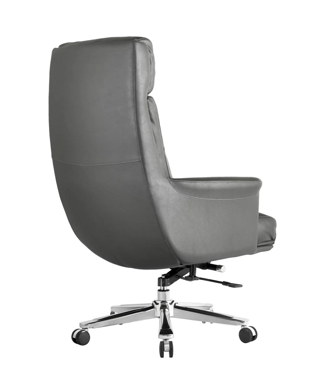 High Back Swivel Staff Boss Executive Modern Real Cow Leather Office Chair