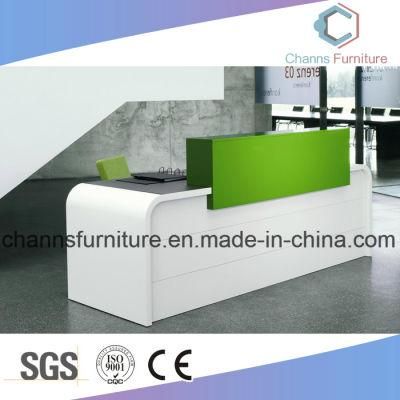 Modern Green Hotel Table Reception Desk Office Furniture