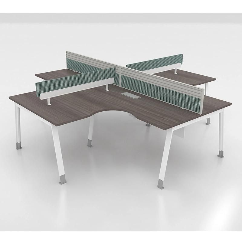 High Quality Modern Office Desk Furniture Computer Table Four Seats Workstations