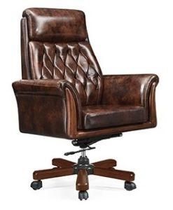 Leather Chair for Antique Office with Italy Furniture Design