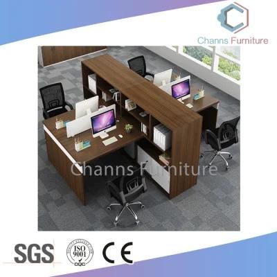 Good Quality Furniture Wood Office Partition for 4 Staffs (CAS-WA04)