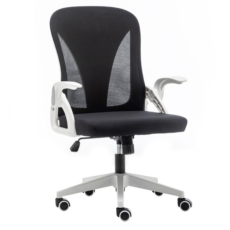 Factory Supplier Flip up Armrest Foldable Backrest Back Mesh Sedia Da Ufficio Ergonomic Executive Folding Office Chairs