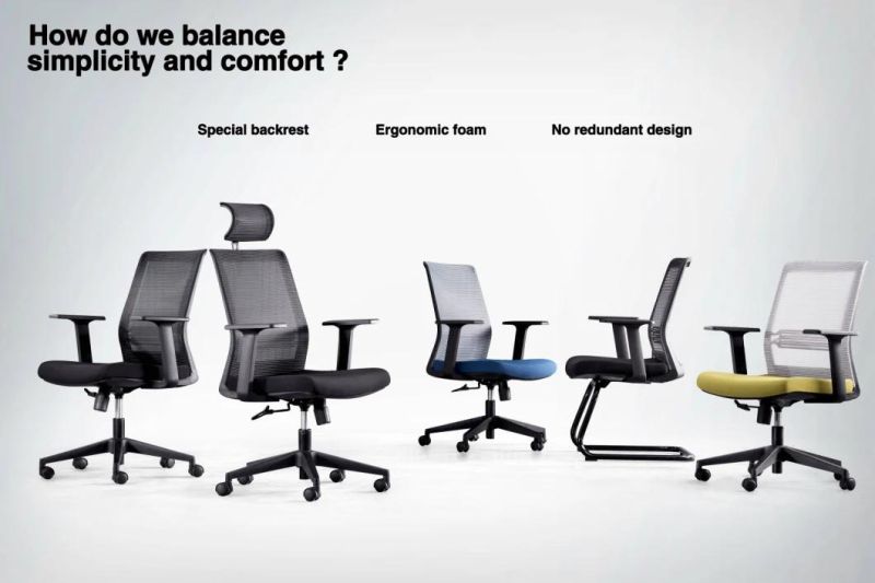 China New Modern Office Chairs Chair Folding Barber Computer Parts Home Furniture Mesh