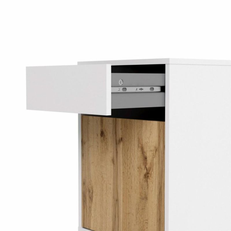 Nova Muti Colored Office Use 2 Drawer Under Table Filing Cabinet Wooden Storage Mobile Pedestal
