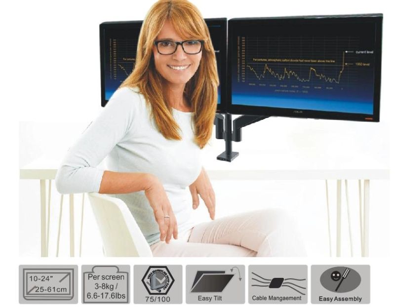 Gas Lift Desktop Mount (LCD 3002)