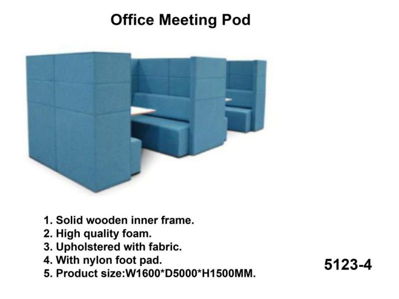 Luxury Office Public Furniture Meeting Booth Meeting Pod for Office Commercial Area