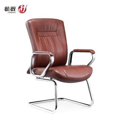Middle Back Fixed Leather Waiting Room Conference Office Chairs