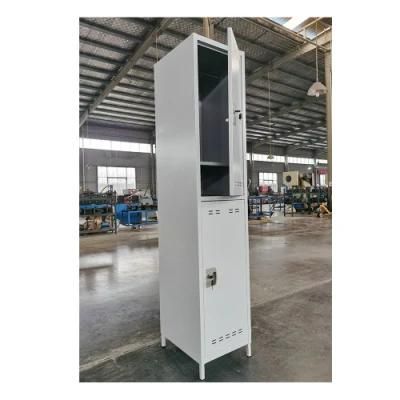 Fas-010 Changing Room Metal Locker Steel Gym Locker 2 Doors Steel Locker Cabinet