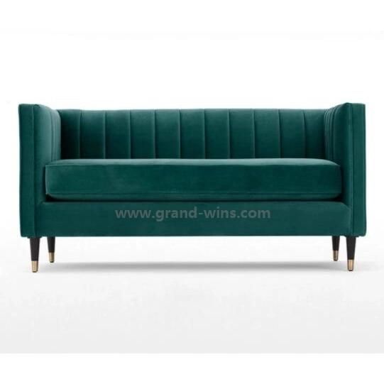 Hotel Furniture Pleated-Back Sofa Fabric Couch Office Sofa