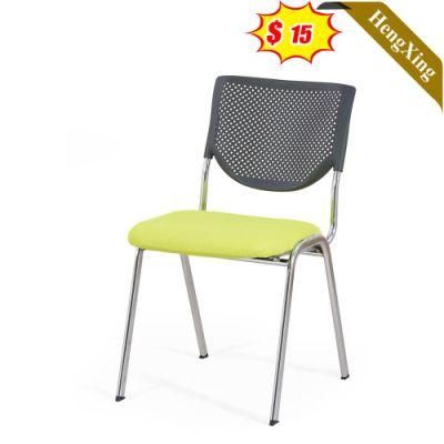 Simple Design Home Office Meeting Room Metal Legs Training Chairs School Furniture Student Plastic PP Backrest Chair