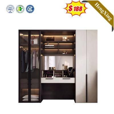 Nordic Style Factory Customized Bedroom Living Room Furniture Storage Wardrobe with Dressing Table