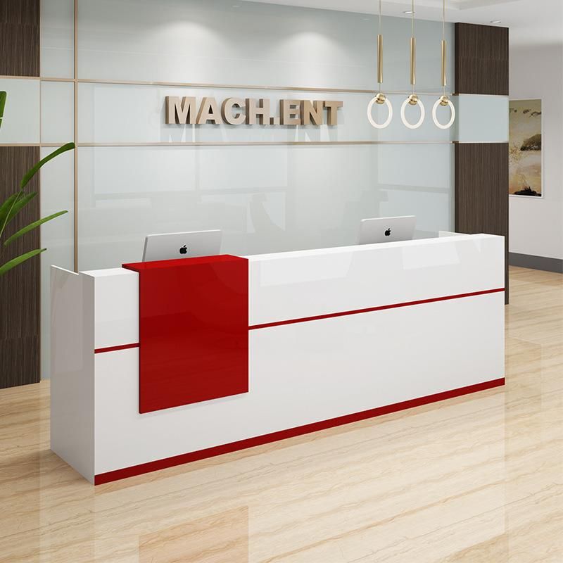 Hl-032 2021 Top Quality Mix Color Salon Reception Table Consult Table for Sale Cashier Desk Check-out Counter Checkstand