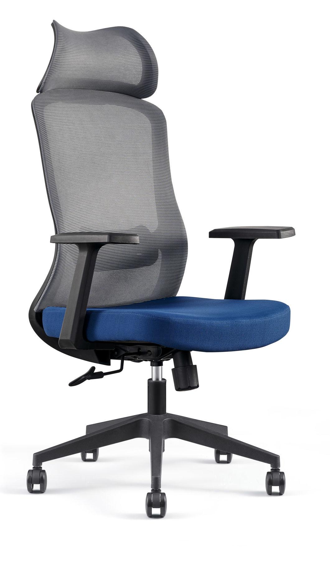 Factory Customized Ergonomic Swivel Mesh Office Chair --Blue Whale