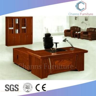 Modern Furniture Glossy Table Veneer Wooden Office Desk Hotel Furniture (CAS-VA25)
