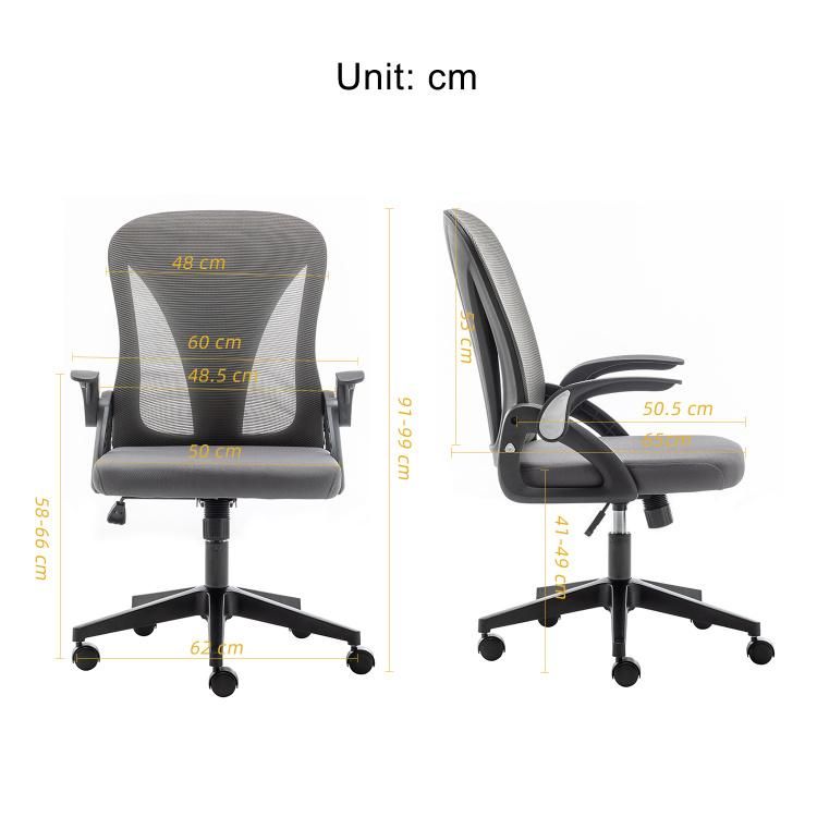China Manufacturer Cusotm Commercial Furniture 3D Adjustable Foldable Mesh Chair Ergonomic Visitor Office Chair Desk Chairs for Office and Home
