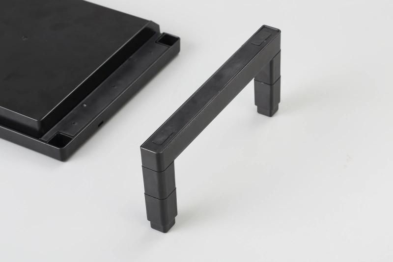 Wholesale Custom Height Adjustable Tool Black Monitor Stand Riser Computer Screen Laptop Rack Riser Shelf Platform Office Stand Protect The Cervical Spine