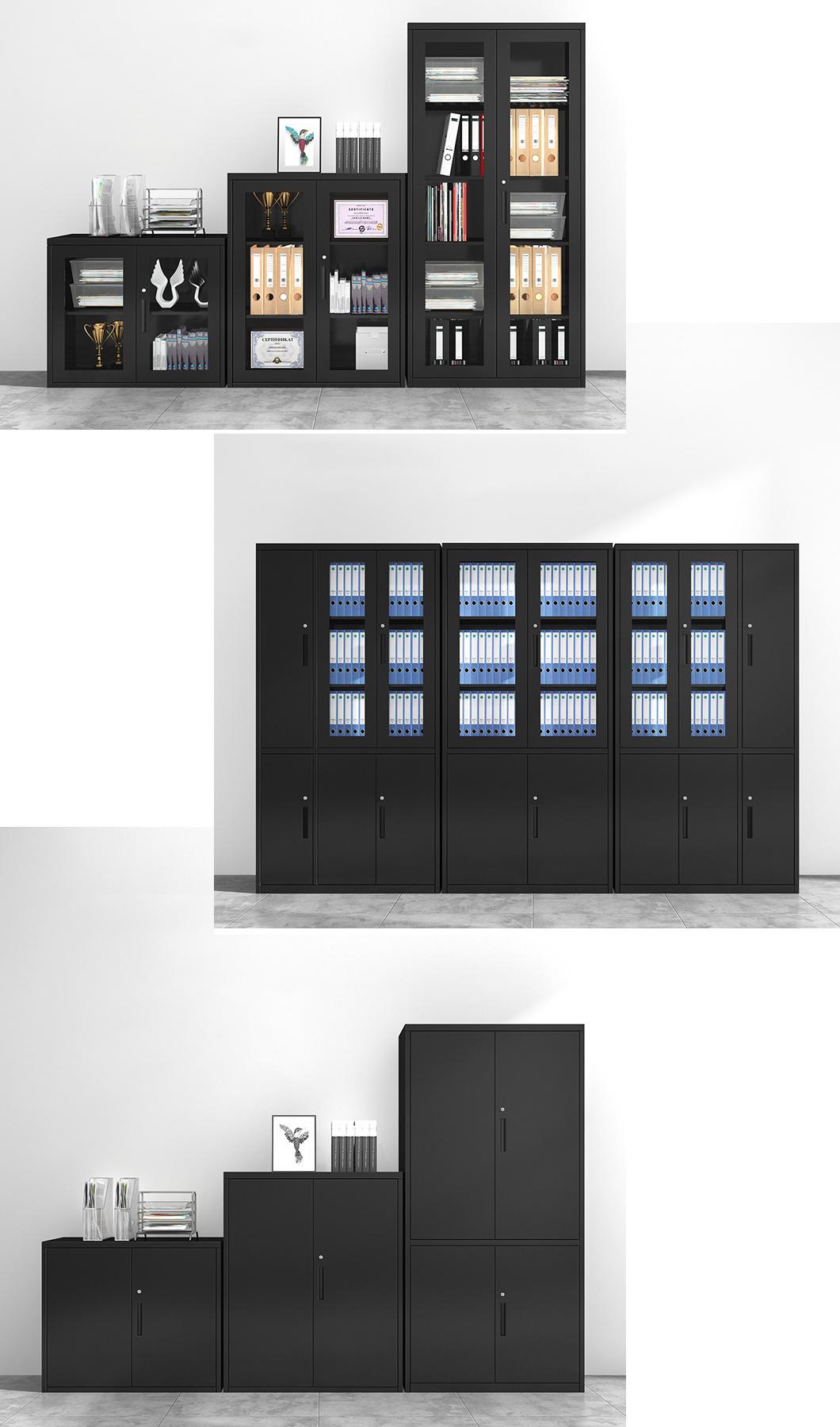 Office Furniture Metal Storage Cupboard Steel Filling Cabinet Black