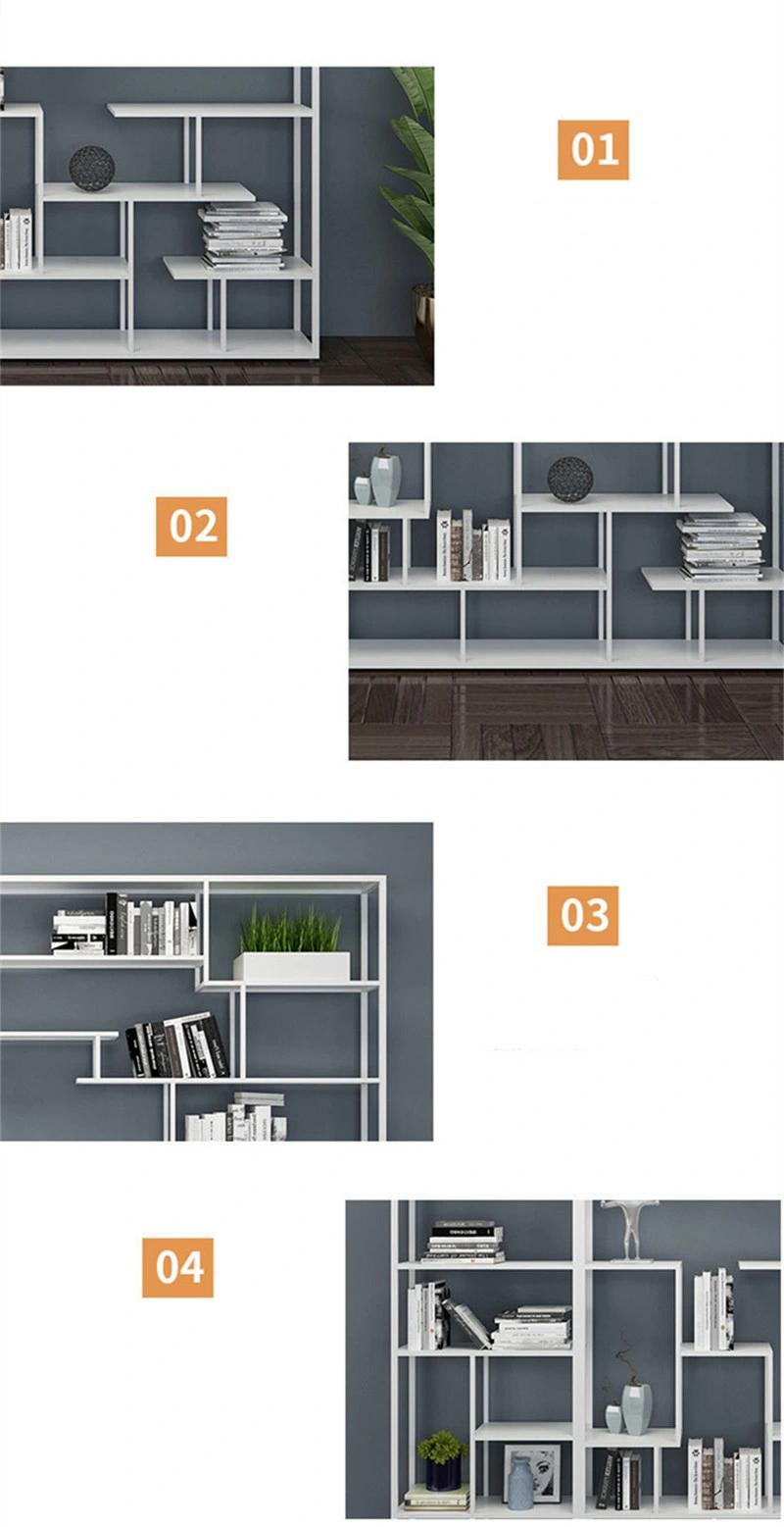 Nordic Multifunctional Floor-to-Ceiling Bookshelf Combination Bookshelf 0514