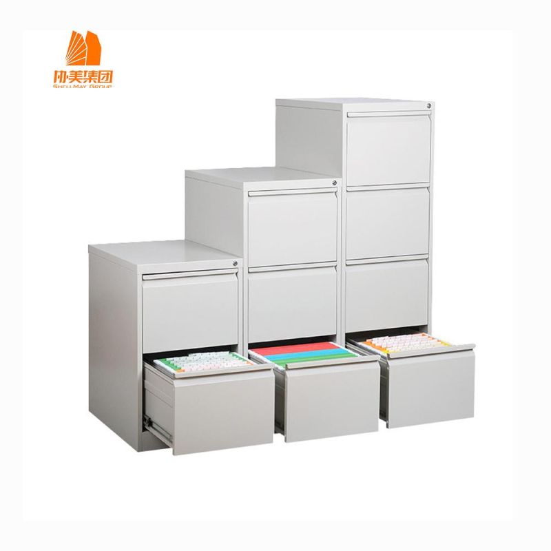 Vertical Filing Cabinet with 4 Push-Puling Door, Customized Modern Furniture