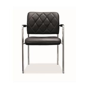 Comfortable Fixed Waiting Prismatic Pattern Backrest and Seat Metal Chair