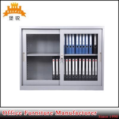 Small Style Office Furniture Low Size Sliding Door File Cabinet